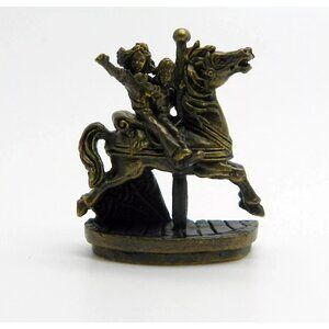 Gobel Olszewski Carrousel Ride Bronze Mini Figurine New Sealed w/ Case Americana